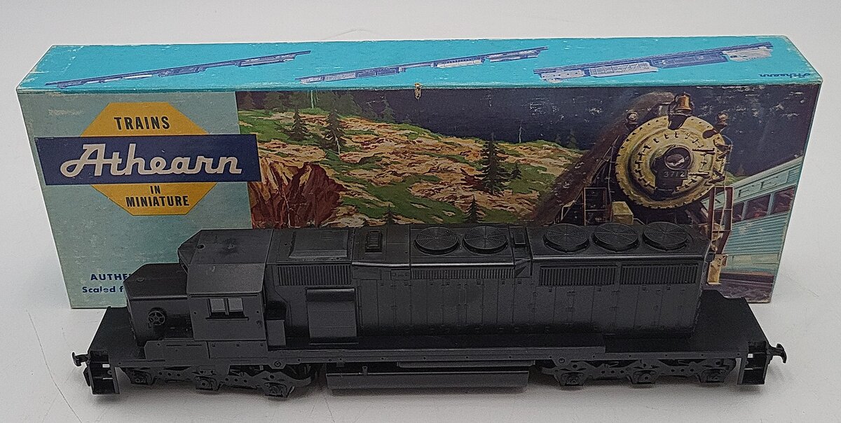 Athearn 4400 HO Undecorated SD40-2 Powered Diesel Locomotive EX/Box
