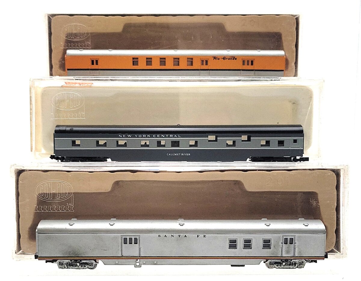Con-Cor N Scale Assorted Passenger Cars [3] VG/Box