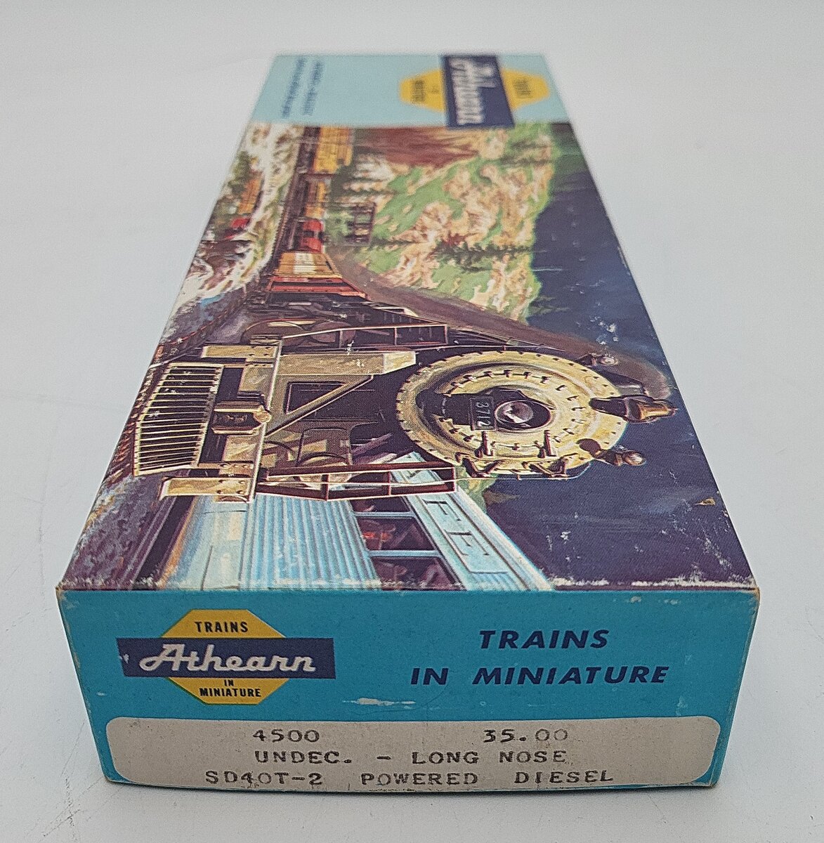 Athearn 4500 HO Scale Undecorated Long Nose Powered Diesel Locomotive EX/Box