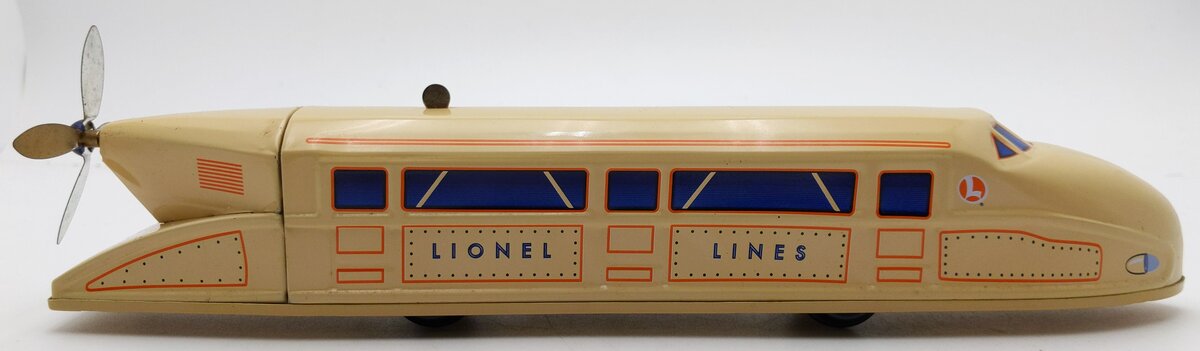 Lionel 6-21060 O Gauge Schylling Wind-Up Rail Zeppelin w/ Propeller EX