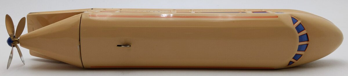 Lionel 6-21060 O Gauge Schylling Wind-Up Rail Zeppelin w/ Propeller EX
