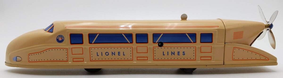 Lionel 6-21060 O Gauge Schylling Wind-Up Rail Zeppelin w/ Propeller EX