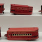 Marx O Gauge Prewar NYC Red Mercury Wind up Steam Passenger Set VG