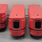 Marx O Gauge Prewar NYC Red Mercury Wind up Steam Passenger Set VG