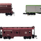 Kato, E-R Models, & Other N Scale Assorted Freight Cars: 10138, X221, 19 [3] EX/Box