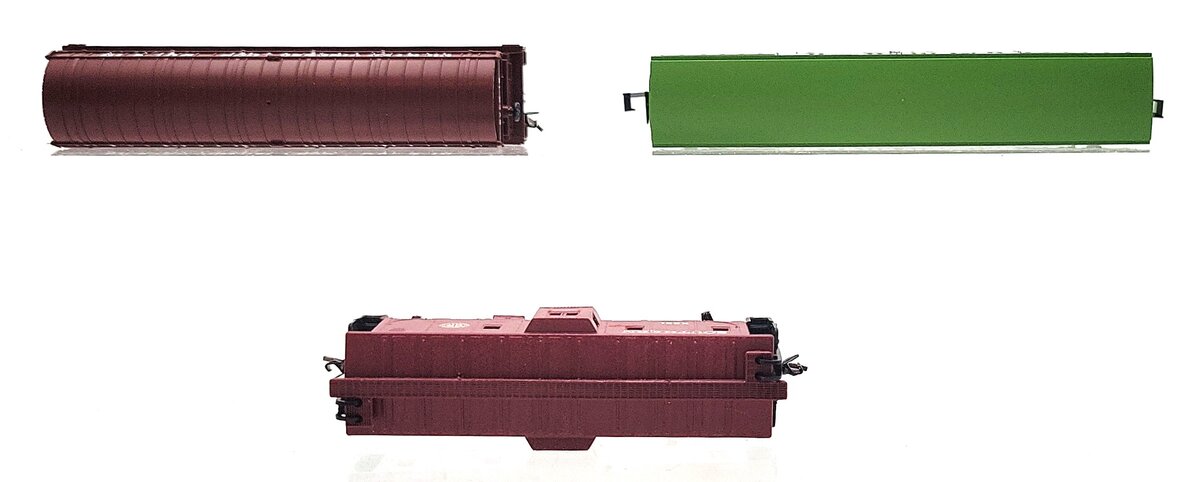 Kato, E-R Models, & Other N Scale Assorted Freight Cars: 10138, X221, 19 [3] EX/Box