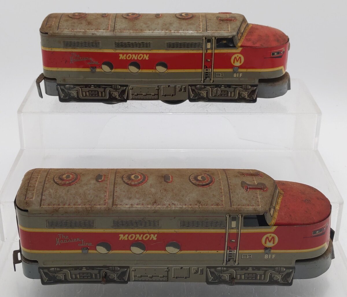 Marx 81F Vintage O Gauge Monon AA Diesel Locomotive Set VG