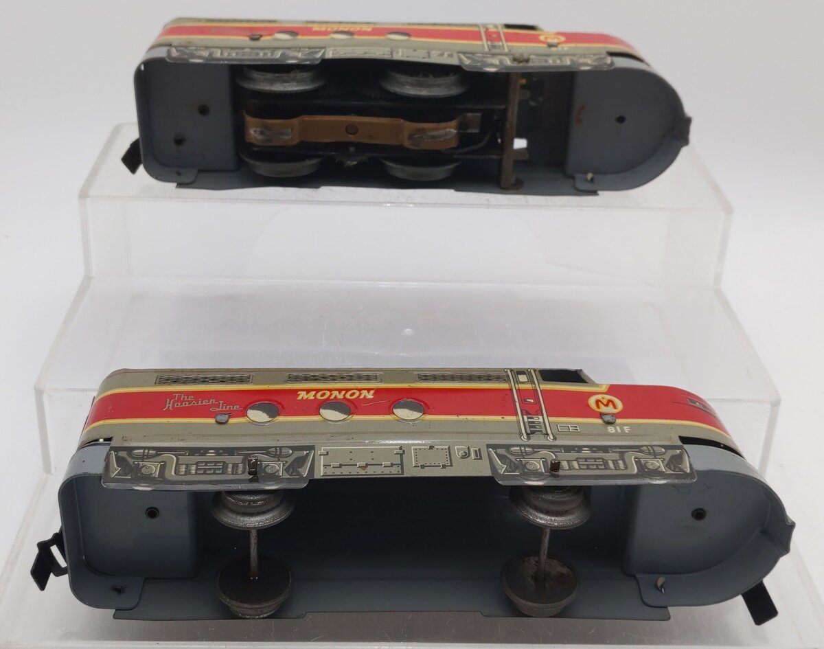 Marx 81F Vintage O Gauge Monon AA Diesel Locomotive Set VG