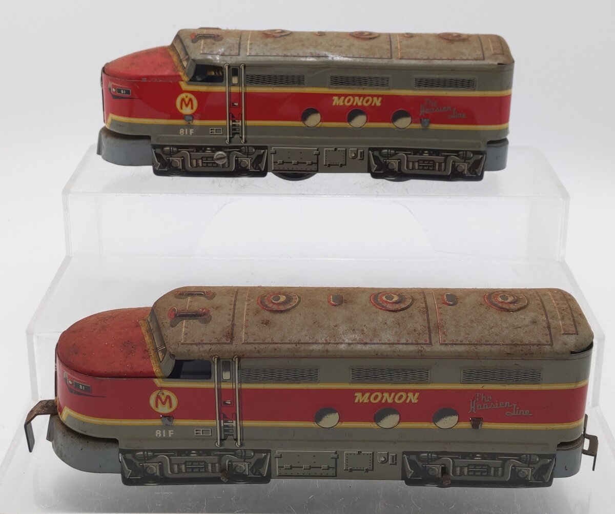 Marx 81F Vintage O Gauge Monon AA Diesel Locomotive Set VG