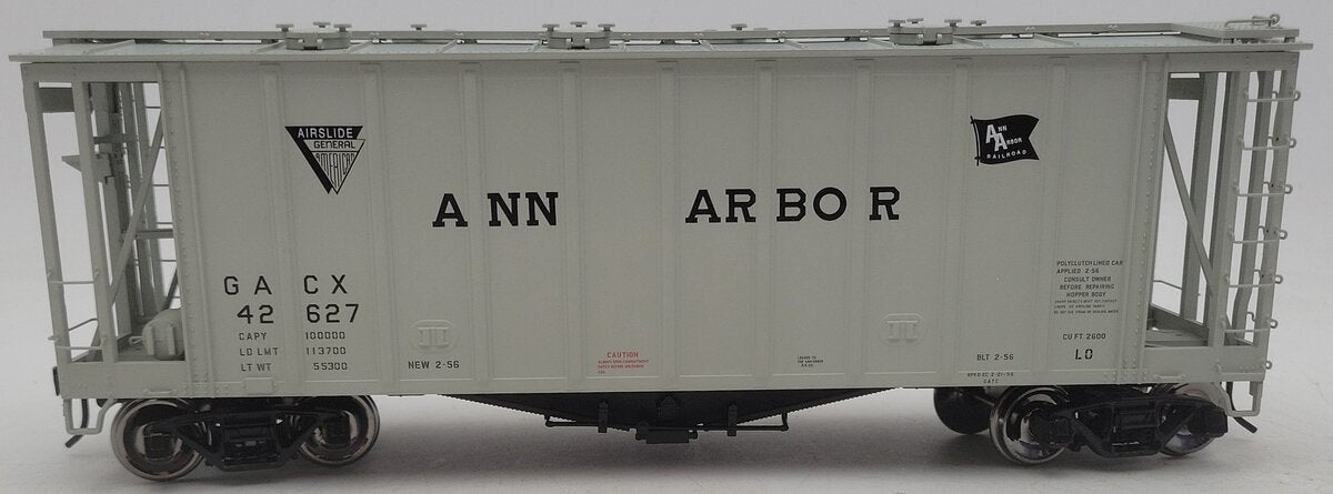 Atlas 3002057-2 O Scale Ann Arbor 40' Airslide Hopper Car #42627 (2-Rail) EX/Box
