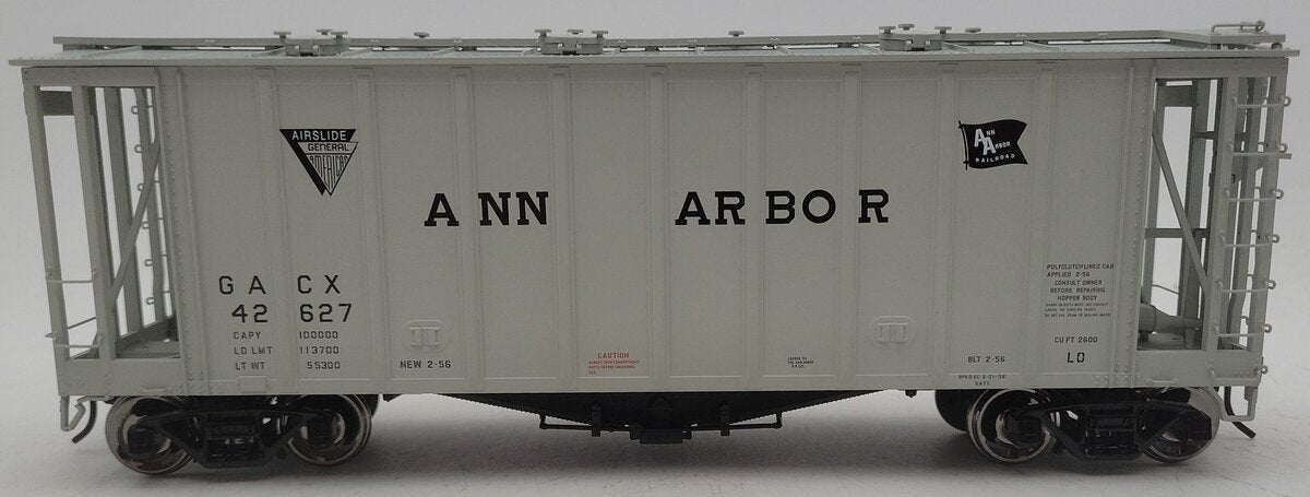 Atlas 3002057-2 O Scale Ann Arbor 40' Airslide Hopper Car #42627 (2-Rail) EX/Box