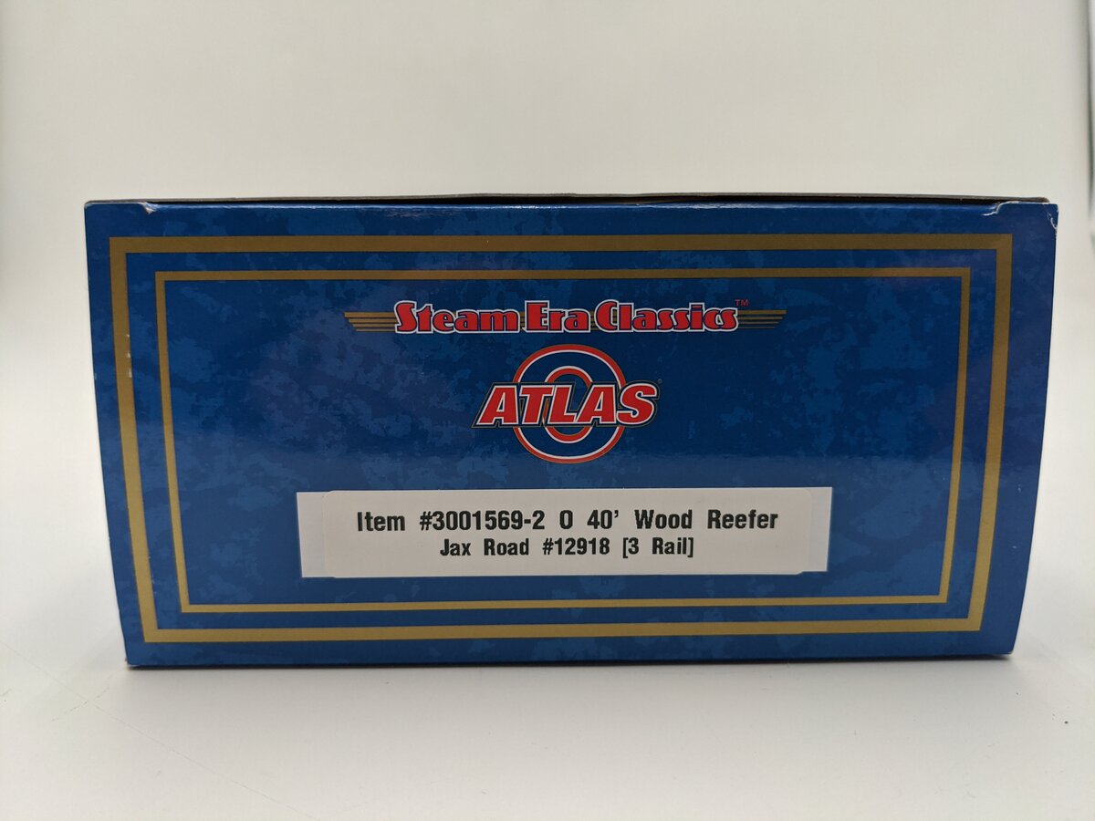 Atlas 3001569-2 O Gauge Union Refrigerator Transit 40` Wood Reefer Car #12918 EX/Box