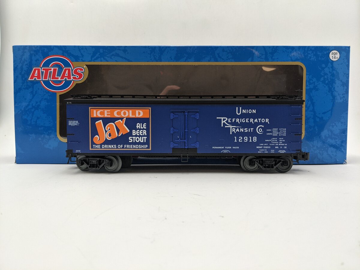 Atlas 3001569-2 O Gauge Union Refrigerator Transit 40` Wood Reefer Car #12918 EX/Box