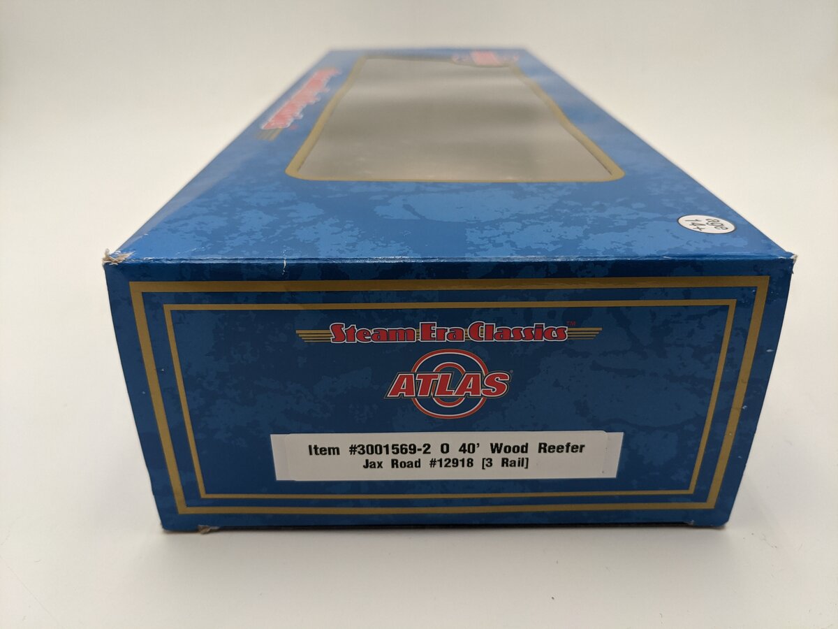 Atlas 3001569-2 O Gauge Union Refrigerator Transit 40` Wood Reefer Car #12918 EX/Box