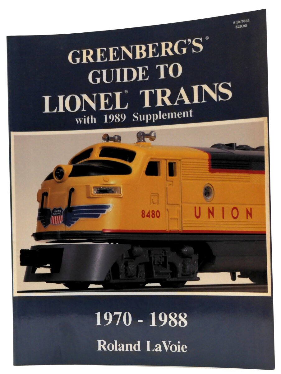Greenberg Books 0-89778-117-1 Guide To Lionel Trains With 1989 Supplements 70-88 LN