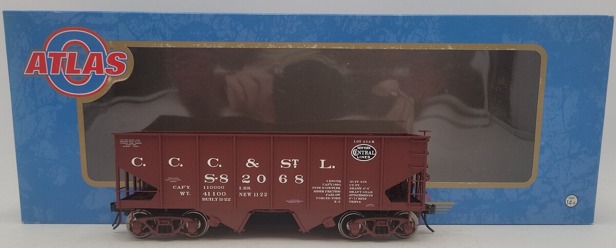 Atlas 9494-3 O Scale CCC&St.L USRA 55 Ton Coal Hopper #82068 (2 Rail) EX/Box