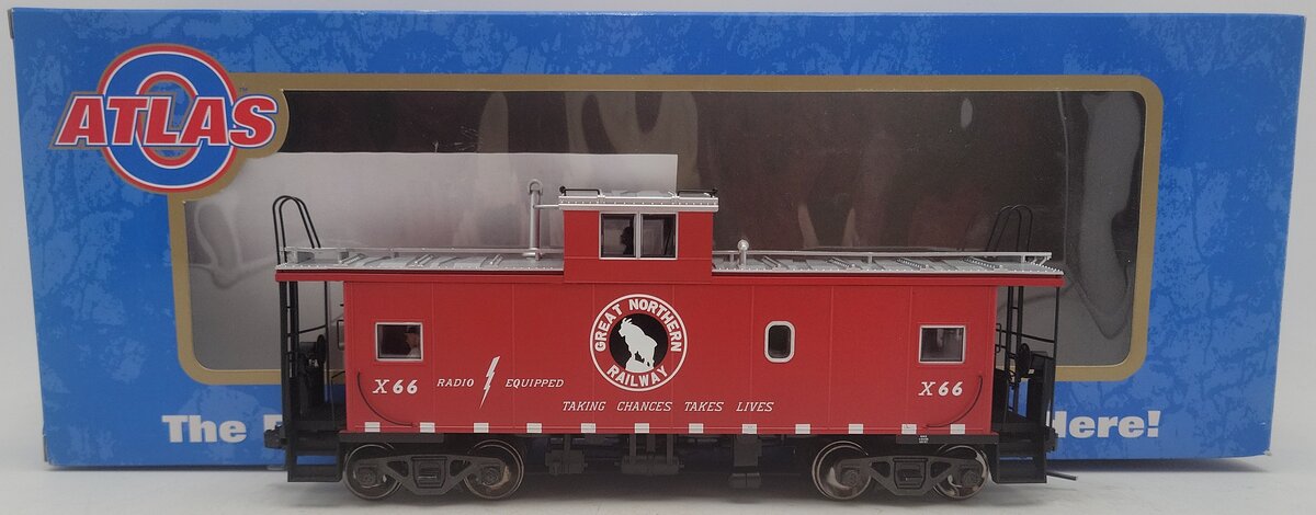 Atlas 7656-1 O Scale Great Northern Cupola Caboose Car #X66 (2-Rail) EX/Box