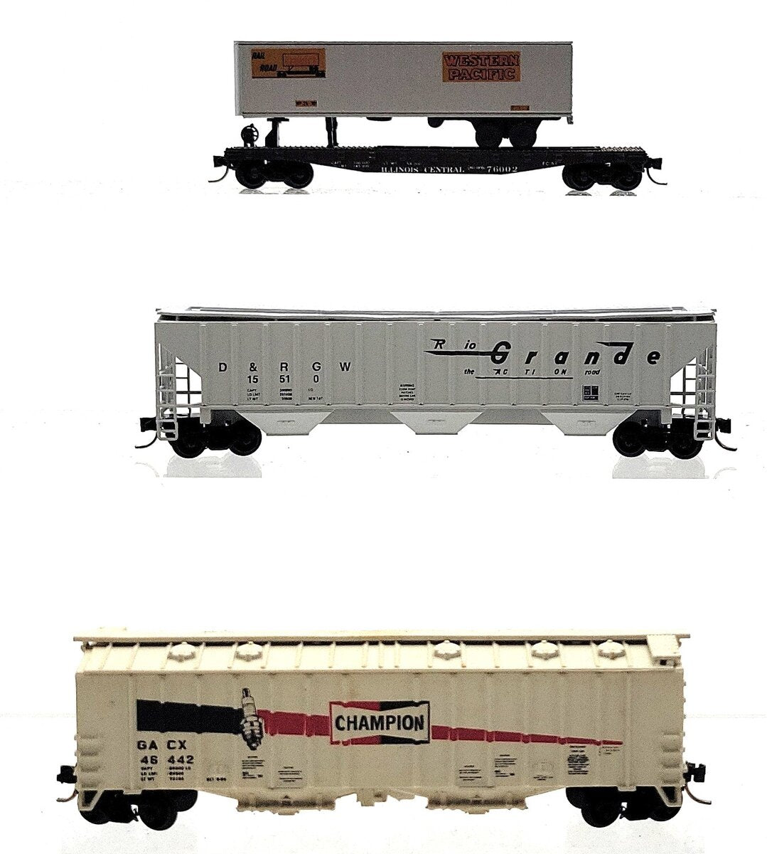 Con-Cor, Delaware Valley, & Other N Scale Freight Cars: 76002, 46442, 15510 [3] EX/Box