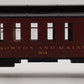 MTH 20-4262 O Gauge Boston & Maine 70' Madison RPO Passenger Car #3134 VG