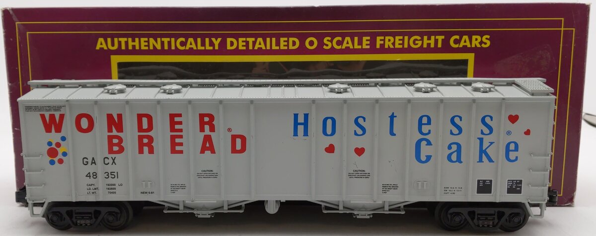 MTH 20-97426 O Gauge Wonder Bread Airslide Hopper Car #48351 EX/Box