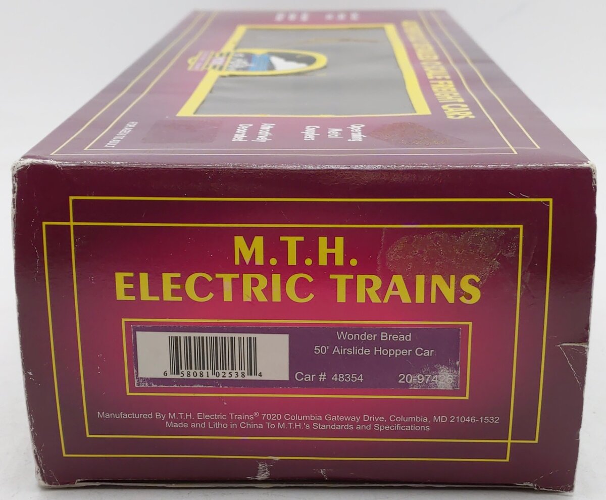 MTH 20-97426 O Gauge Wonder Bread Airslide Hopper Car #48351 EX/Box