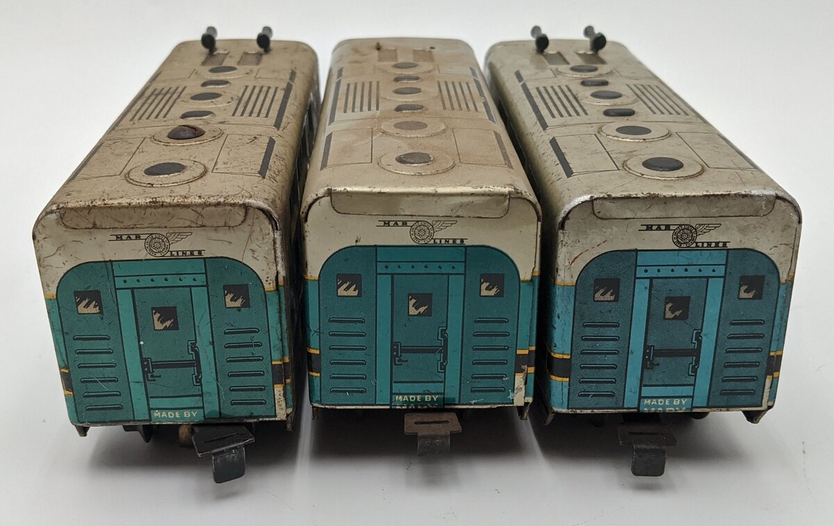 Marx 62 Vintage O Gauge Baltimore & Ohio F-3 AAA Diesel Locomotives VG