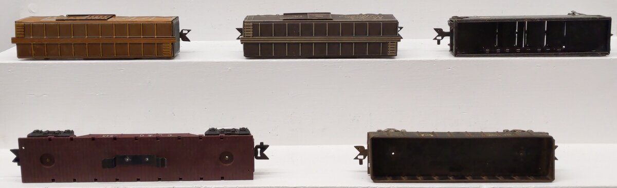 Marx O Gauge Prewar Freight Cars #347000,5545,13079,3200,3519 [5] VG