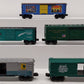 Lionel & K-Line O Gauge Assorted Boxcars: #6464325, #25030, #17311, #4503 [5] VG