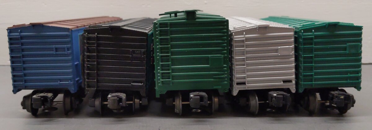 Lionel & K-Line O Gauge Assorted Boxcars: #6464325, #25030, #17311, #4503 [5] VG