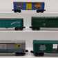 Lionel & K-Line O Gauge Assorted Boxcars: #6464325, #25030, #17311, #4503 [5] VG