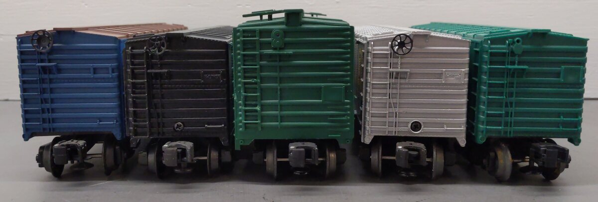Lionel & K-Line O Gauge Assorted Boxcars: #6464325, #25030, #17311, #4503 [5] VG
