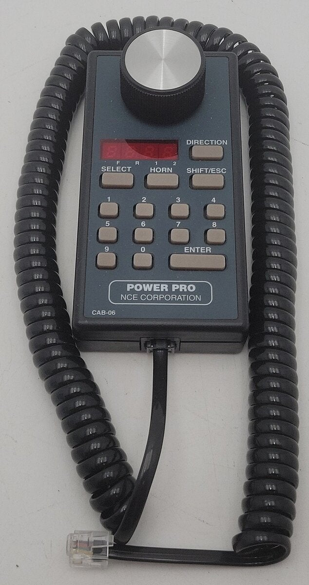 NCE Corporation Cab06 Engineer Throttle with LED Display EX/Box