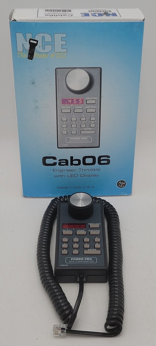NCE Corporation Cab06 Engineer Throttle with LED Display EX/Box