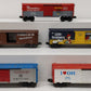Lionel, K-Line, MTH O Gauge Assorted Boxcars: #9700, #9754, #1999, #19912 [5] VG