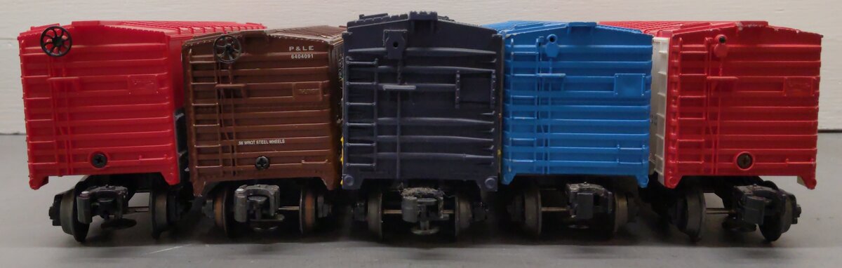 Lionel, K-Line, MTH O Gauge Assorted Boxcars: #9700, #9754, #1999, #19912 [5] VG