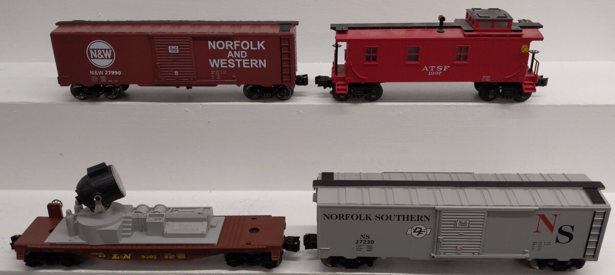 Lionel and Others O Gauge Assorted Freight Cars #1997, #27990, #9302, #27230 [4] EX