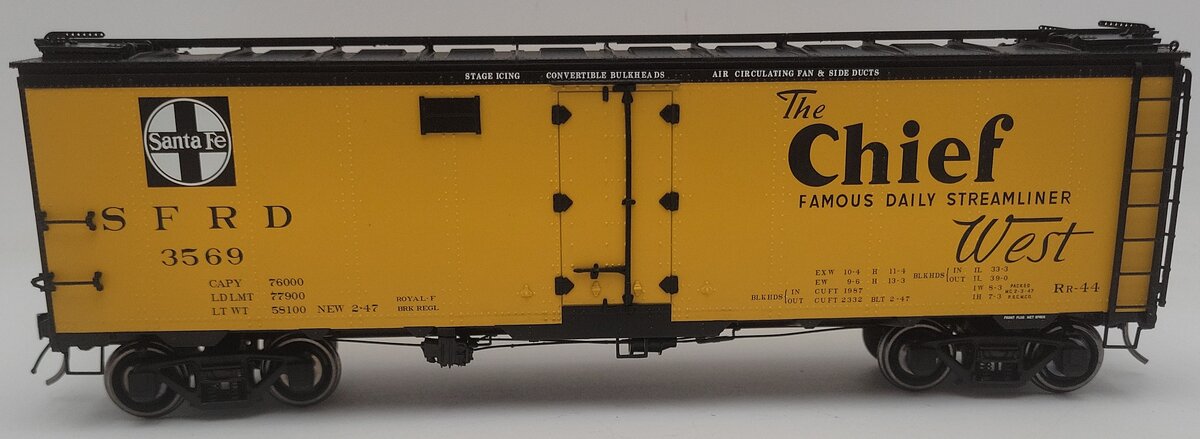 Atlas 3004915-2 O Scale Atchison Topeka Santa Fe Boxcar #3569 (2-Rail) EX/Box
