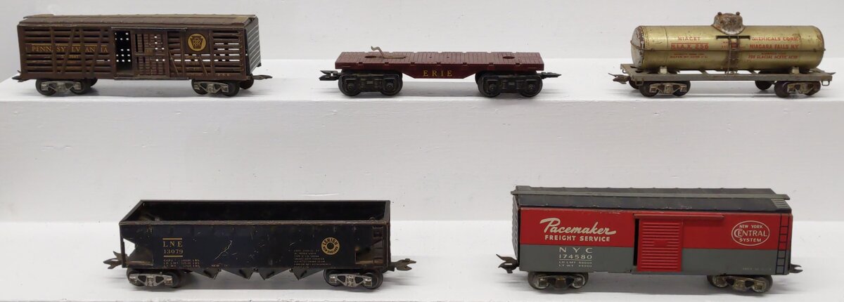 Marx/Others O Gauge Vintage Freight Cars #174580,13079,53941,256 [5] VG