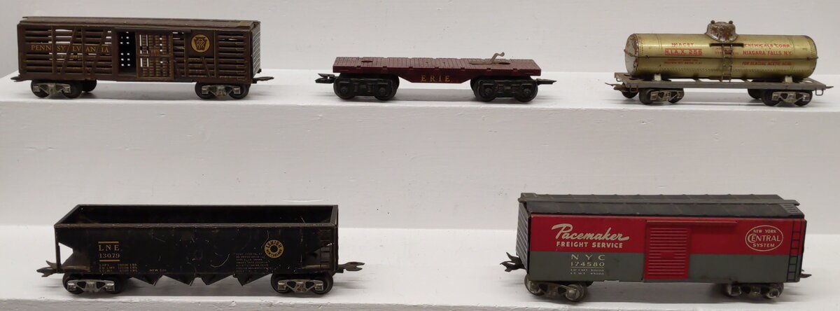 Marx/Others O Gauge Vintage Freight Cars #174580,13079,53941,256 [5] VG