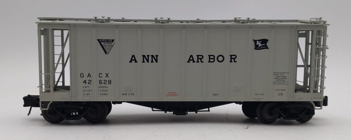 Atlas 3001057-3 O Gauge Ann Arbor 40' Airslide Hopper #42628 (3 Rail) LN/Box