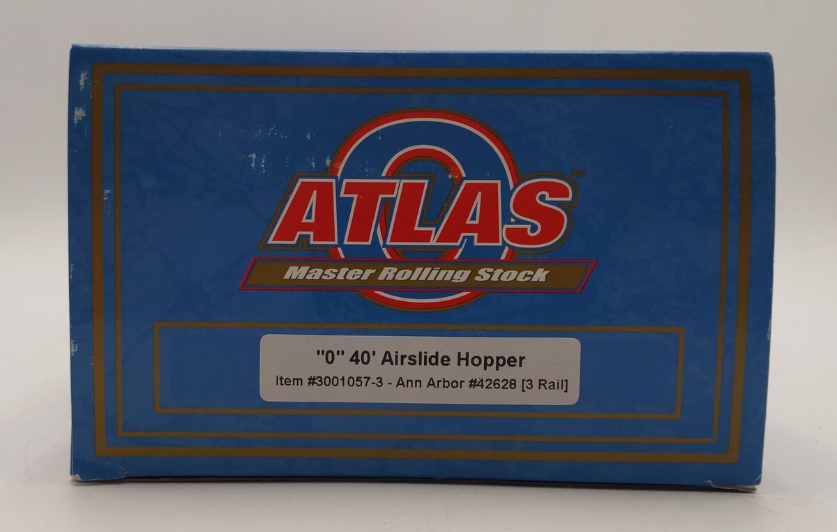 Atlas 3001057-3 O Gauge Ann Arbor 40' Airslide Hopper #42628 (3 Rail) LN/Box