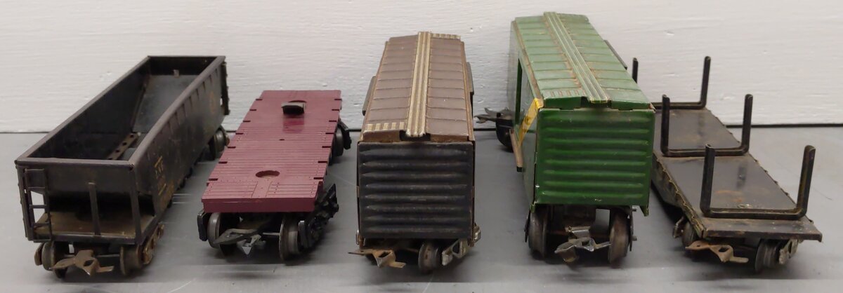 Marx/Other O Gauge Vintage Freight Cars #53941,13079,33773,1950 [5] VG