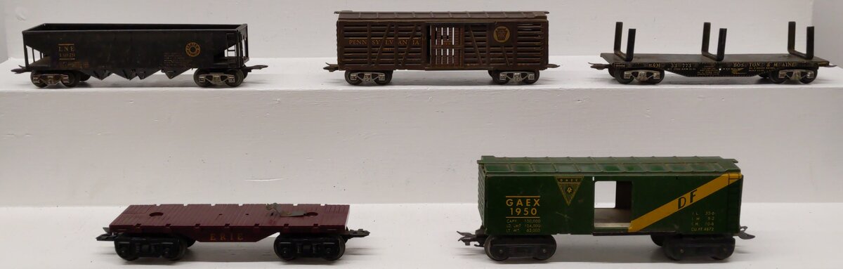 Marx/Other O Gauge Vintage Freight Cars #53941,13079,33773,1950 [5] VG