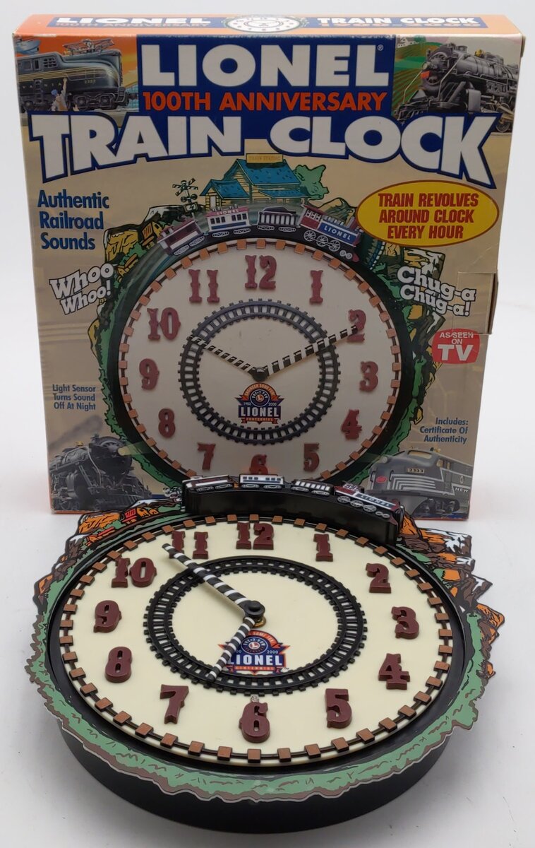 Lionel 7183 100th Anniversary Train Clock EX/Box