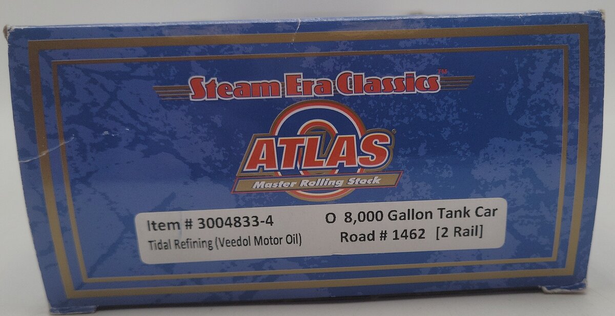 Atlas 3004833-4 O Scale TIDX Tank Car #1462 (2-Rail) EX/Box