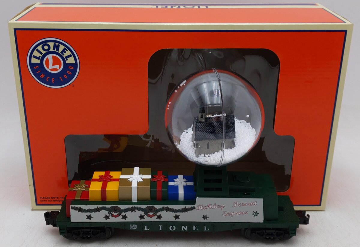 Lionel 6-37059 O Gauge Christmas Snow Globe Car 2012 EX/Box