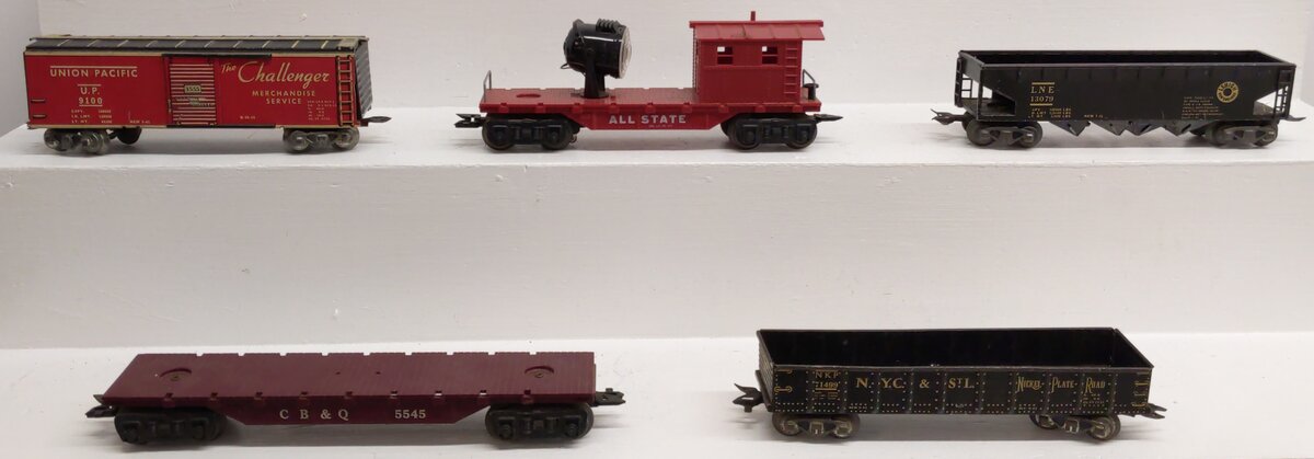 Marx O Gauge Vintage Freight Cars #71499,13079,9100,5545 [5] VG