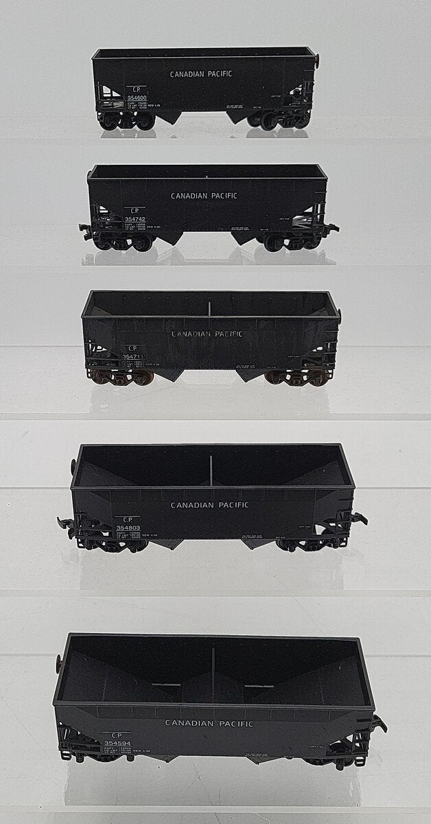 Athearn 5574 HO Weathered AAR 50 Ton Hopper CP 5 Pack Model Assembled Kits/Box