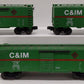 Lionel O Gauge Chicago & Illinois Midland Boxcars (Set of 3)