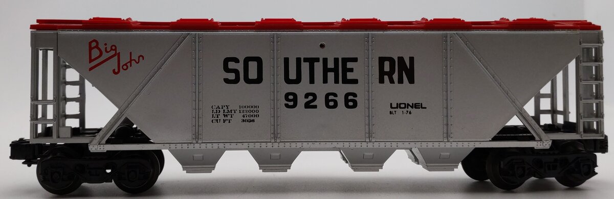 Lionel 6-9266 O Gauge Southern "Big John" Covered Hopper EX